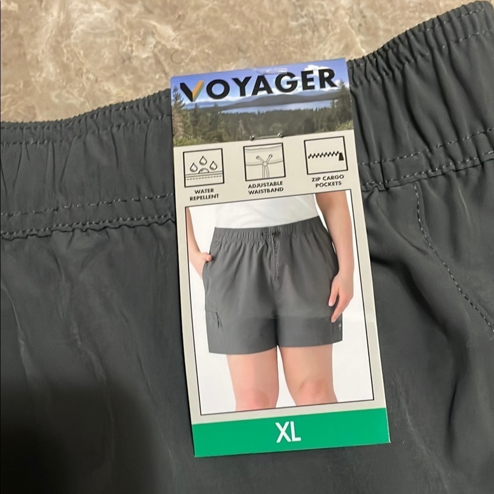 Women's Gray Cargo Shorts